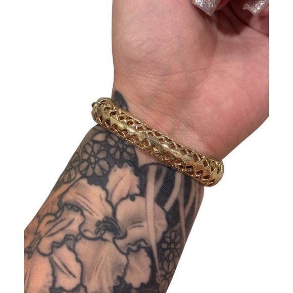 Unique Vintage Rhinestone Western Glam Horse Statement Bracelet ✨ - Picture 4 of 7